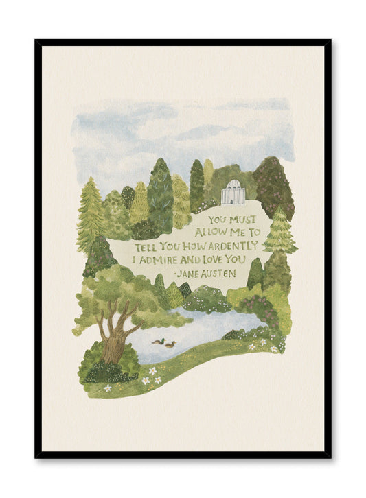 Mr. Darcy Love Quote, Poster