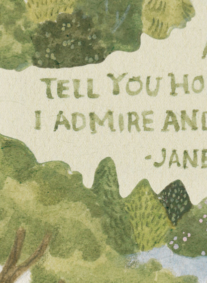 Mr. Darcy Love Quote, Poster