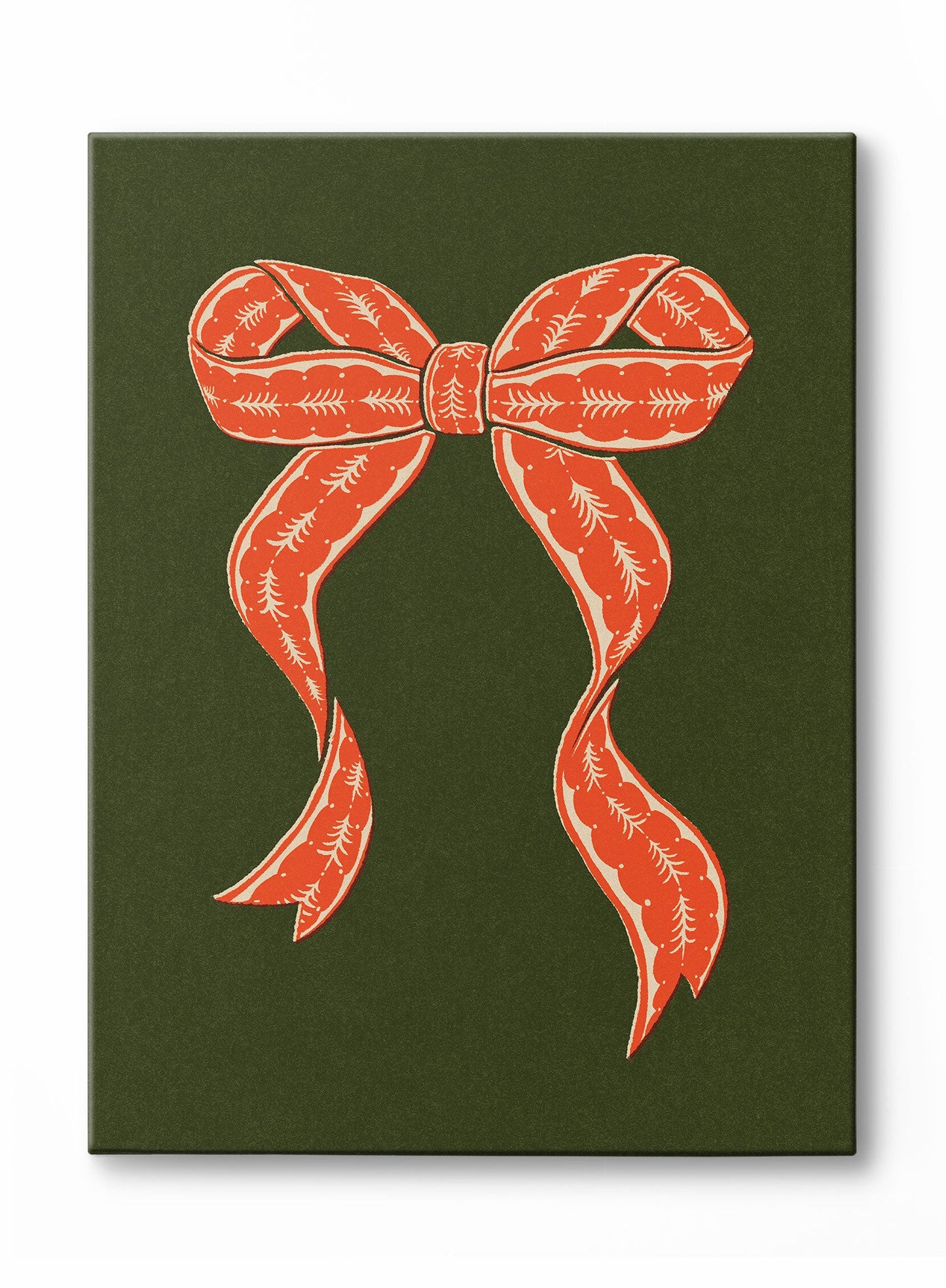 Vintage Holiday Bow Traditional, Poster