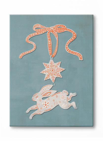 Holiday Hare-loom Blue, Poster