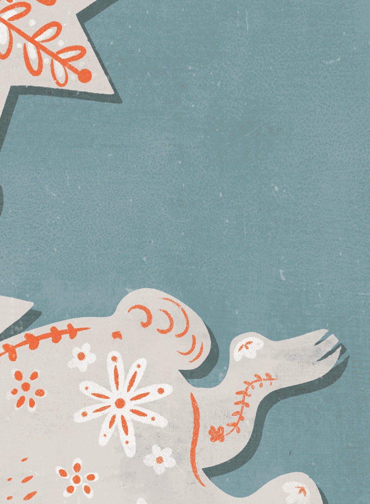 Holiday Hare-loom Blue, Poster