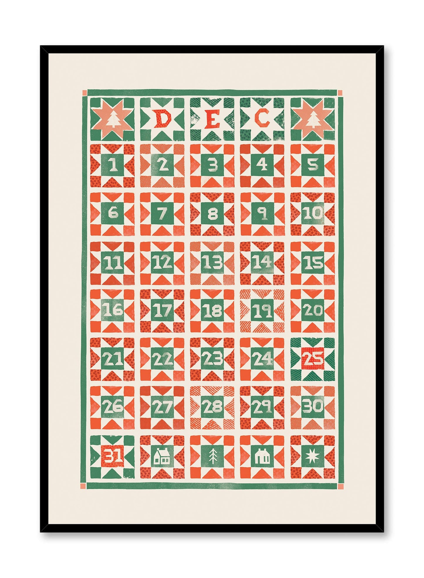 Folk Advent Calendar, Poster