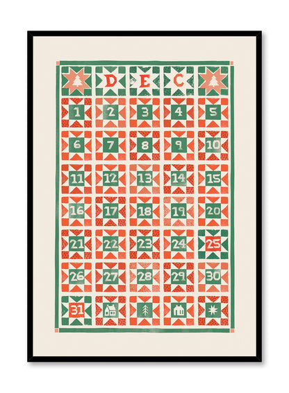 Folk Advent Calendar, Poster