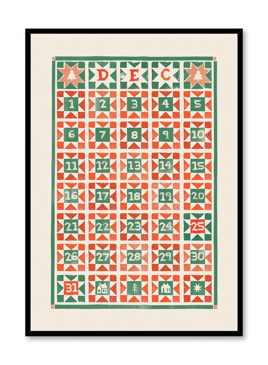 Folk Advent Calendar, Poster