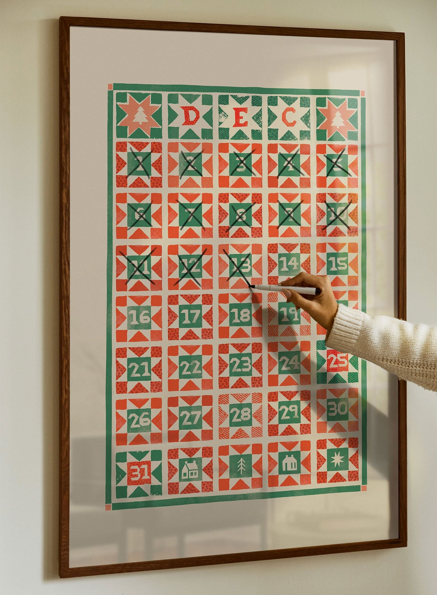 Folk Advent Calendar, Poster