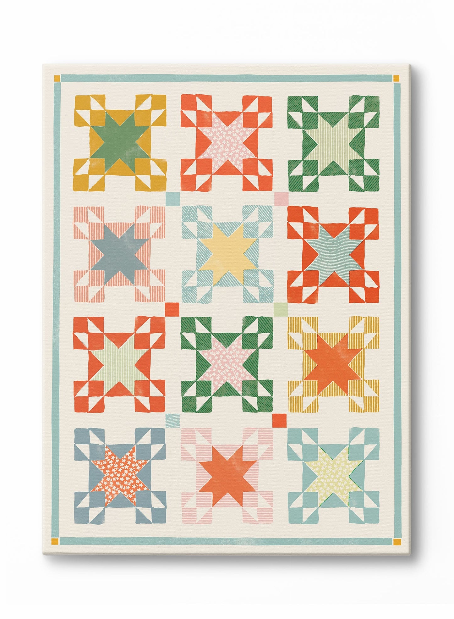 Vintage Winter Quilt, Poster