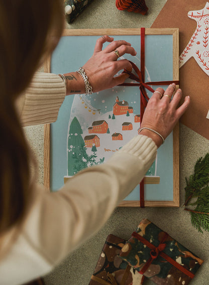 Snow Globe Winter Village, Poster