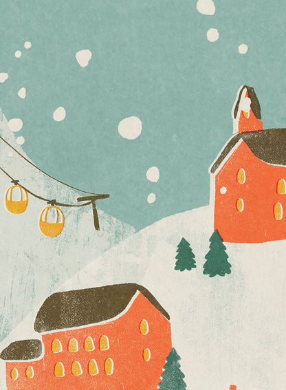 Snow Globe Winter Village, Poster